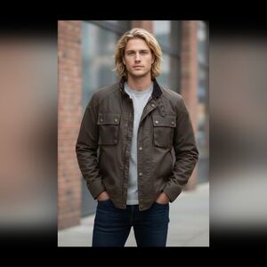 Authentic Belstaff England Olive Military Field Jacket